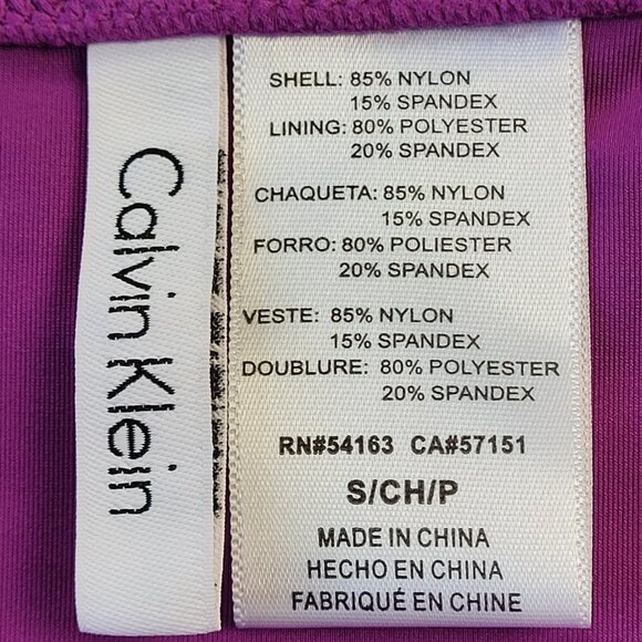 NWT Calvin Klein Woman’s Purple swimming underwear swim separate size S - Picture 6 of 8